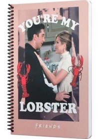 Resim Mabbels Friends Youre My Lobster Spiralli Not Defteri Pembe 80 Yaprak Kareli 17x24cm Pembe 