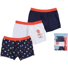 Resim Erkek Çocuk Canavar Desenli 3’lü Boxer Set 