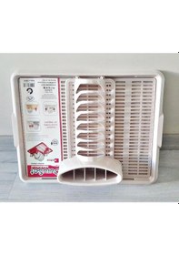 Resim Moonstar Hareketli Tabaklık Bulaşık Durulama Seti Krem-720 Krem 