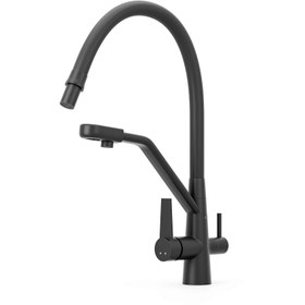 Resim Fleko 3 Yollu Su Arıtma Musluğu - Siyah 