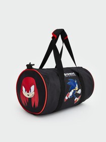 Resim LC Waikiki RENKLİMAĞAZADAN LCW ACCESSORIES Siyah Sonic Baskılı Erkek Çocuk Spor Çantası 