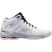 Resim Mizuno Wave Voltage 2 Mıd Unisex Voleybol Ayakkabısı Beyaz - Kırmızı Çok Renkli 