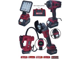 Resim Daflong Pro 4'lü 1600NM Torklu+ Matkap+6 Kademe Devir Ayarlı Taşlama+Lastık Şişirme Pompası DFL-276 