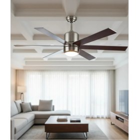 Resim K2 Dekoratif Tavan Vantilatör - 60W 48" Metal KCF285 - Beyaz 