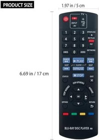 Resim Allimity N2QAYB000739 Panasonic Blu-ray Disk Oynatıcı N2QAYB000734 DMP-BD87 DMP-BD77 DMP-BD871 DMP-BD77GN DMP-BD77GT DMP-BD77GJ DMP-BD77GW için Yedek Uzaktan Değiştirme 