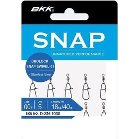 Resim Bkk Duolock Snap Swivel-51 Fırdöndü 0 Numara 