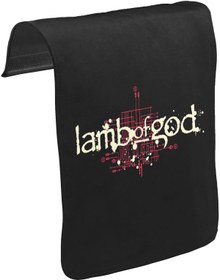Resim Lamb of God - Logo Unisex Siyah Tak-Çıkar Postacı Çanta Kapağı CK-76 
