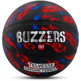 Resim Basketbol Topu Pompalı Tb-500 Buzzers Grafiti Kauçuk Dayanıklı Deep Channel Kabartma 7 No 
