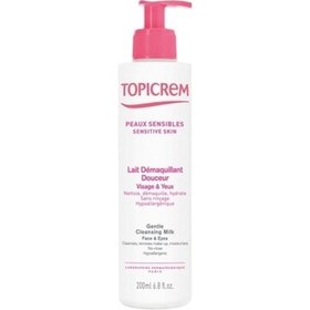 Resim Topicrem Gentle Cleansing Milk Face&Eyes Yüz ve Göz için Yumuşak Temizleme Sütü 200 ml 