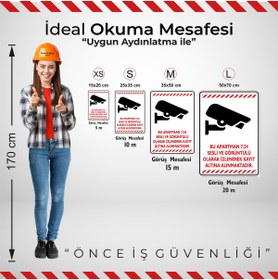 Resim isgtabelam 35x50cm/fosforluDekota/Bu Apartman 7/24 Sesli Ve Görüntülü Olarak Kayıt Altına Alınmaktadır/v3-2 