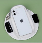 Resim Touroman Koşu Yansıtıcı Kol Çantası Kadın Evrensel Bilek Fitness Erkek Ekipmanları Spor Cep Telefonu Kol Kılıfı Yaz Çok Renkli Beyaz 