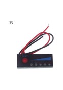 Resim 3s-3.7v/1/2/3/4s 18650 Li-ion Lipo Lityum 12v Kurşun Asit Akü Seviye Göstergesi Test Cihazı Lcd Ekran Metre Modülü Kapasite Gerilim 
