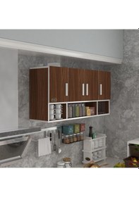Resim Kenzlife hazır mutfak severus cvz 060*120*22 mutfak banyo dolabı kapaklı raflı 