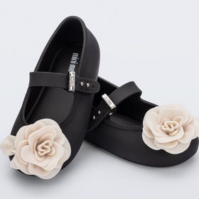 Resim Mini Melissa Soft Ballerina Petals Siyah Bej Çiçekli Kız Bebek & Çocuk Babeti | 22-30 Numara | Melflex® Vegan | İkonik Kokulu - 24 