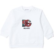 Resim Beyaz Logolu Kız Bebek Sweatshirt 