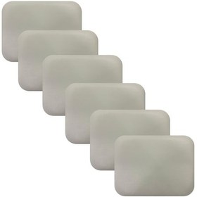 Resim Knsz oturma minderi 6 lı mazlum byz suni deri tel sandalyesi oturma yeri için 