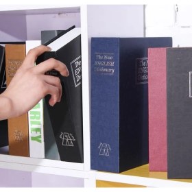 Resim Peri Store 24CM Xl Büyük Boy Kitap Şeklinde Gizli Kasa Şifreli Kilitli Sözlük Para Mücevher Kasası 