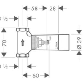 Resim Hansgrohe Taharet Vana Iç Set 40 Lt/dk, Ankastre Valf 15974180 