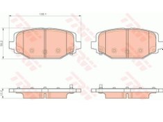 Resim Chrysler Grand Voyager 2001-2008 Arka Fren Disk Balatası 