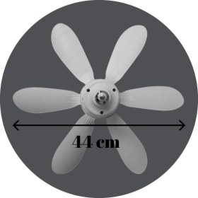 Resim PremiumPort 36W 6 Kanatlı Uzaktan Kumandalı LED Tavan Vantilatörü 