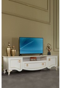 Resim Modalife Hürrem 205x50 Kapaklı + Çekmeceli TV Ünitesi İnci 