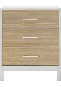 Resim London 3 Çekmeceli Şifonyer-meşe-beyaz 73x88x45 Cm Gxyxd 