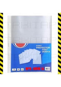 Resim A4 Poşet Dosya Föy Şeffaf 100 Lü 1 Paket N11.84 