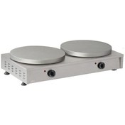 Resim Düz Çiftli Krep Makinesi, Elektrikli 