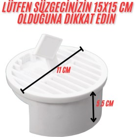 Resim 15X15 Süzgeçler Için Gider Kapağı, Yer Süzgeci, Izgarası Gider Kapağı, Yer Süzgeci Süzeği 