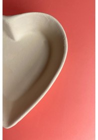 Resim Kalp Çerezlik - Seramik Bisküvi Ham Ürün 