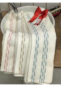 Resim Bronie 6'lı El-yüz Havlusu 50x90 Bej-mint-pudra Karışık 