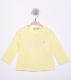 Resim Toontoy Kız Bebek Göğsü Nakışlı T-shirt Açık Pembe 