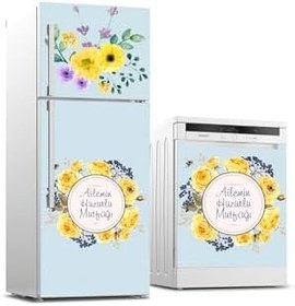 Resim Buzdolabı Ve Bulaşık Makinesi Takım Sticker 0064 