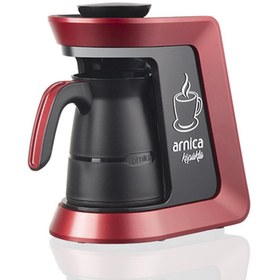 Resim Arnica IH32053 Köpüklü Otomatik Kırmızı Türk Kahve Makinesi 