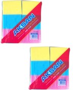 Resim AKSAN Temizlik Süngeri 12li 2 Paket, Renkli Temizlik Süngeri, Oto Yıkama Süngeri 24 Adet 