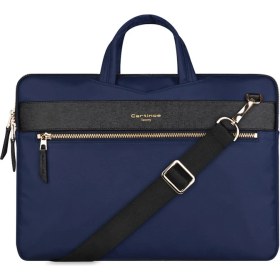 Resim Laptop MacBook NoteBook Çantası Kadın Erkek Evrak Çantası Omuz Askılı 13inc Çanta Cartinoe 