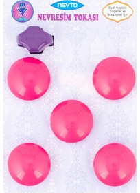 Resim Nevto Nevresim Tokası En fazla 3 cm Kalinlikta 1 adet INCE Yorgan-Battaniye icin Pembe 