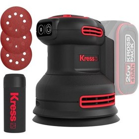 Resim Kress Kud20.9 20volt 125mm Kömürsüz Profesyonel Devir Ayarlı Eksantrik Zımpara Akü Dahil Değildir 