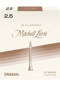 Resim D'addario Rml10bcl250 Mitchell Lurie Bb Klarnet Kamışı No: 2.5 Orta Seviye/eğitim - 10'lu Paket Yumuşak Ve Kontrollü Çalım, Dengeli Artikülasyon 