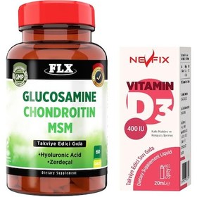 Resim Glucosamine Chondroitin Msm 60 Tablet Nevfix Vitamin D3 