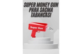 Resim Uravas Store Para Dolar Saçma Para Atma Tabancası Otomatik Kırmızı Oyuncak 
