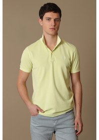 Resim Lufian Erkek Vernon Spor Polo Yaka T-Shirt 111040121 Sarı 