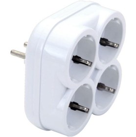 Resim abnturk 4'lü Topraklı Golyat kare Fişli Priz Marka DE-PA 