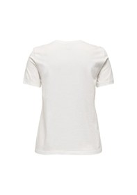 Resim Only Onlenja S/s O-neck Pocket Top Jrs Kadın Beyaz T-shirt - 15369258 