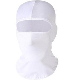 Resim Koruyucu Motosiklet Balaclava Yüz Maskesi Beyaz 