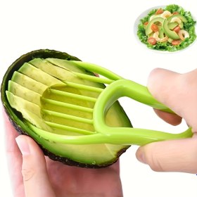 Resim Avokado Aleti - 2'si 1 Arada Avokado Dilimleyici & Çekirdek Çıkarıcı, Hass Avokadolar için Ergonomik Saplı Dayanıklı Plastik Mutfak Gereci, Kolay Soyulma, Kesme ve Güvenli Çekirdek Alma, Canlı Renkler, Kolay Temizlenebilir Malzeme 
