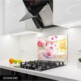 Resim Olinpa Cam Ocak Arkası Koruyucu | Çiçek 