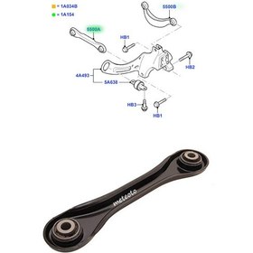 Resim Ford Focus Arka Süspansiyon Tabla Alt Düz Denge Kolu 1998--2011 