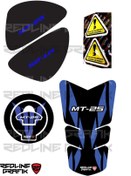 Resim Redline Grafik Yamaha Mt 25 Tank Pad Seti Mavi 