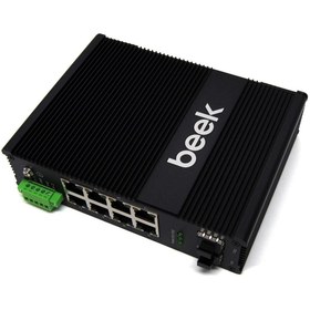 Resim Beek Yönetilemeyen L2 Endüstriyel Poe Switch 8 X 10/100/1000t 2 X 1g Sfp Poe Güç Bütçesi: 240w 